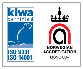 Kiwa certified ISO 9001, ISO 14001